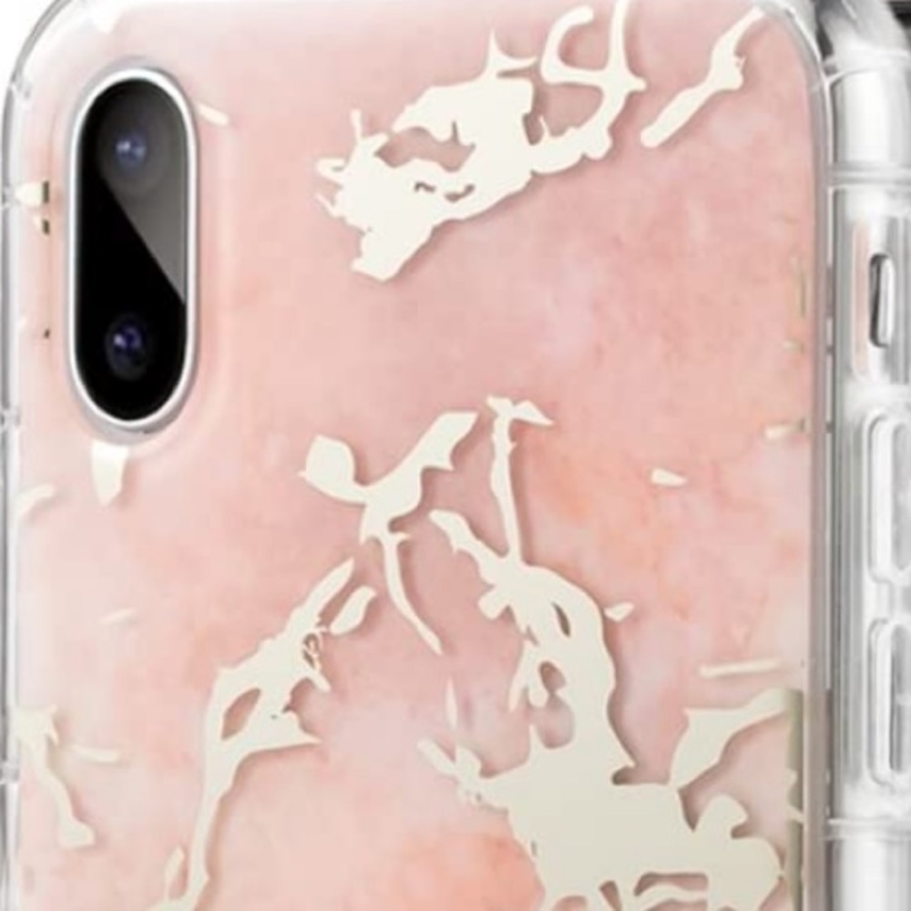 NEW iPhoneX RoseGold Marble Hybrid Protective Case - Picture 7 of 8